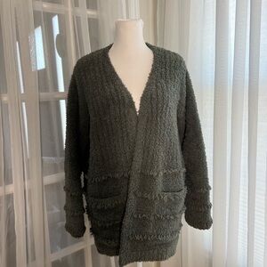 Barefoot Dreams Women's Cardigan in Charcoal